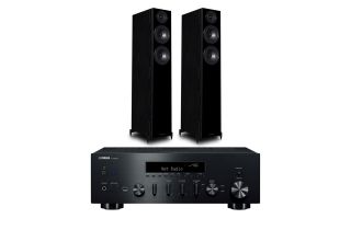 Yamaha R-N600A Network Receiver with Wharfedale Diamond 12.4 Floorstanding Speakers
