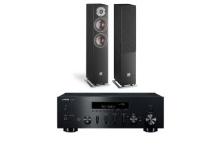 Yamaha R-N600A Network Receiver with Dali Oberon 5 Floorstanding Speakers