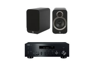 Yamaha R-N600A Network Receiver with Q Acoustics 3020i Bookshelf Speakers