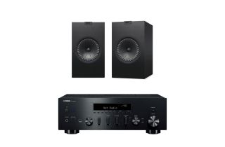 Yamaha R-N600A Network Receiver with KEF Q350 Bookshelf Speakers