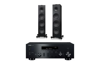 Yamaha R-N600A Network Receiver with KEF Q750 Floorstanding Speakers