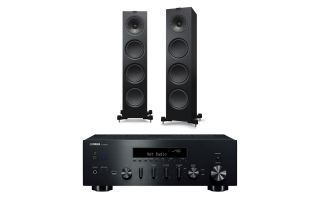 Yamaha R-N600A Network Receiver with KEF Q950 Floorstanding Speakers