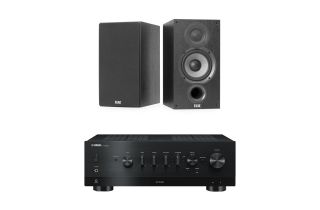 Yamaha R-N800A Network Receiver with Elac Debut B5.2 Bookshelf Speakers