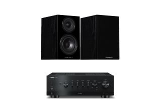 Yamaha R-N800A Network Receiver with Wharfedale Diamond 12.1 Bookshelf Speakers