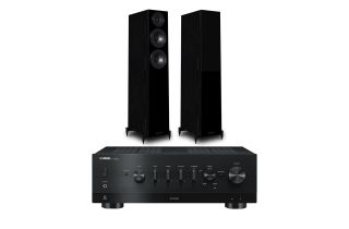 Yamaha R-N800A Network Receiver with Wharfedale Diamond 12.3 Floorstanding Speakers