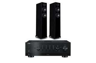 Yamaha R-N800A Network Receiver with Wharfedale Diamond 12.4 Floorstanding Speakers