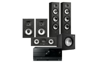 Yamaha RX-A2A AV Receiver with Polk Monitor XT60 Floor-standing Loudspeakers 5.1 Cinema Pack