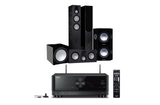 Yamaha RX-A6A AV Receiver with Monitor Audio Silver 7G 300 5.1 Cinema Pack