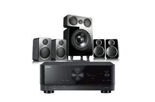 Yamaha RX-V6A AV Receiver with Wharfedale DX-2 5.1 Speaker Package