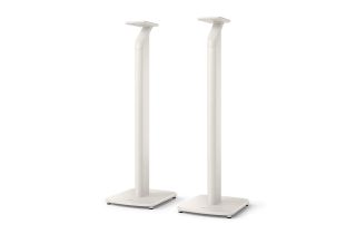 KEF S1 LSX Floor Stands - Mineral White 