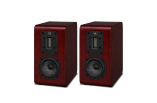 QUAD S-1 Ribbon Bookshelf Speakers - Mahogany