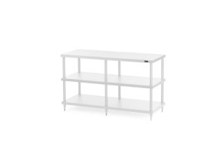 Solidsteel S4 Series Wide 3-Shelf Hi-Fi & AV Rack - White