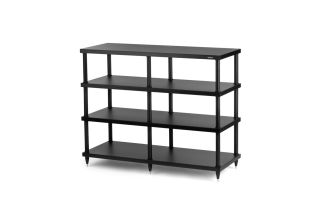 Solidsteel S4 Series Wide 4-Shelf Hi-Fi & AV Rack - Black
