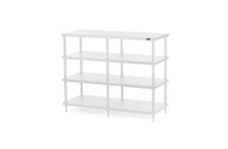 Solidsteel S4 Series Wide 4-Shelf Hi-Fi & AV Rack - White