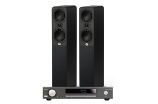 Arcam SA10 Integrated Amplifier with Q Acoustics Q 5040 Floorstanding Speakers