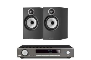 Arcam SA20 Integrated Amplifier with Bowers & Wilkins 606 S3 Standmount Speakers