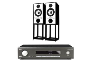 Arcam SA30 Amplifier with Mission 770 Standmount Loudspeakers with Stands