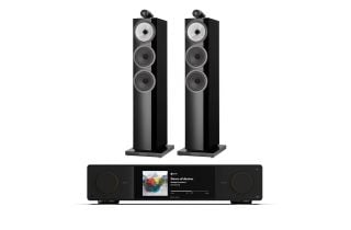 Arcam Radia SA35 Streaming Integrated Amplifier with Bowers & Wilkins 703 S3 Floorstanding Speakers
