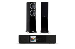 Arcam Radia SA35 Streaming Integrated Amplifier with Fyne Audio F502SP Floorstanding Speakers