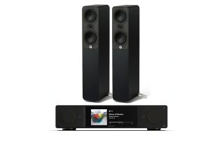 Arcam Radia SA35 Streaming Integrated Amplifier with Q Acoustics Q 5040 Floorstanding Speakers
