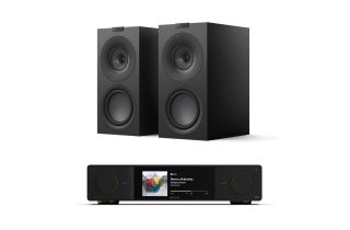 Arcam Radia SA35 Streaming Integrated Amplifier with KEF Q Concerto META Bookshelf Speakers