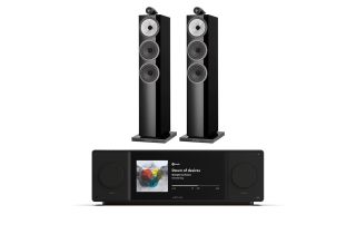 Arcam Radia SA45 Streaming Amplifier with Bowers & Wilkins 703 S3 Floorstanding Speakers