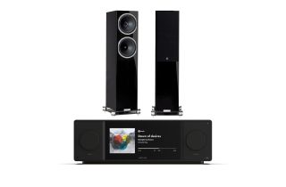 Arcam Radia SA45 Streaming Amplifier with Fyne Audio F502SP Floorstanding Speakers
