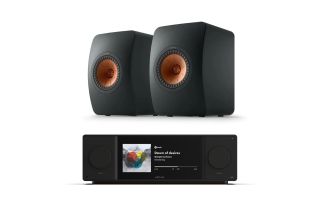 Arcam Radia SA45 Streaming Amplifier with KEF LS50 Meta Bookshelf Speakers