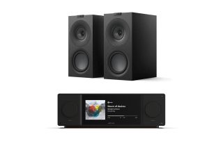 Arcam Radia SA45 Streaming Amplifier with KEF Q Concerto META Bookshelf Speakers