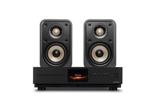 Audiolab Omnia Amplifier & CD Streaming System with Polk Signature Elite ES10 Bookshelf Speakers