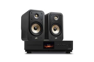 Audiolab Omnia Amplifier & CD Streaming System with Polk Signature Elite ES20 Bookshelf Speakers