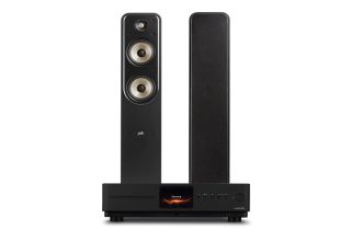 Audiolab Omnia Amplifier & CD Streaming System with Polk Signature Elite ES55 Floorstanding Speakers