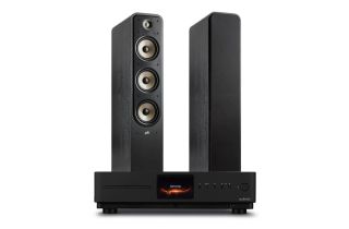 Audiolab Omnia Amplifier & CD Streaming System with Polk Signature Elite ES60 Floorstanding Speakers
