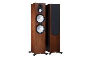 Monitor Audio Silver 500 7G Floorstanding Speakers - Natural Walnut