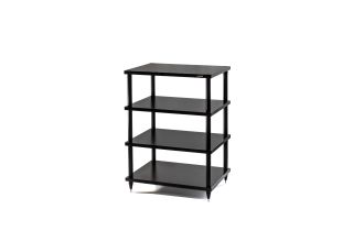 Solidsteel S2 Series 4-Shelf Hi-Fi Stereo Rack - Black
