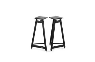 Solidsteel SS-6 Vintage Hi-Fi Speaker Stands - Black