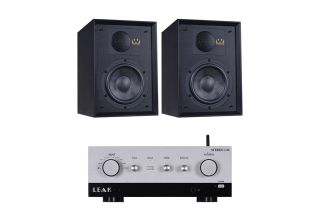 LEAK Stereo 130 Integrated Amplifier with Wharfedale Denton 85 Bookshelf Speakers
