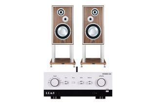 Leak Stereo 230 Integrated Amplifier with Leak Sandwich 250 Loudspeakers with Stands