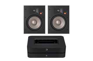 Bluesound Powernode with JBL Studio 2 8IW In-Wall Speakers