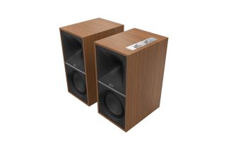 Manufacturer Refurbished - Klipsch The Sevens Powered Speakers - Walnut