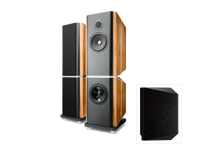 Kudos Titan 808 Reference Floorstanding Speakers - Black Oak