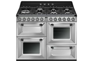 Smeg TR4110X-1 110cm Victoria Dual Fuel Range Cooker in Stainless Steel