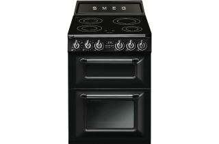 Smeg TR62IBL Victoria 60cm Two Cavity Induction Hob Cooker in Black