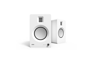 Kanto TUK Powered Bookshelf Speakers - Matte White