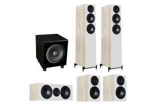 Wharfedale Diamond 12.3 5.1 AV Home Cinema Pack - Light Oak