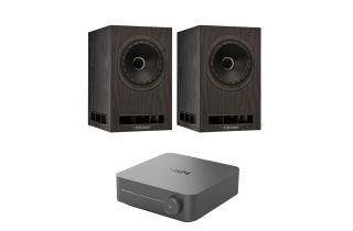 WiiM Amp Pro Streaming Amplifier with Fyne Audio F5e Bookshelf Speakers