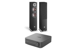 WiiM Amp Pro Streaming Amplifier with Dali Oberon 5 Floorstanding Speakers