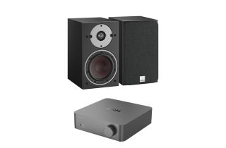 WiiM Vibelink Amp with Dali Oberon 1 Bookshelf Speakers