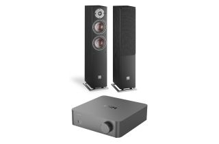 WiiM Vibelink Amp with Dali Oberon 5 Floorstanding Speakers