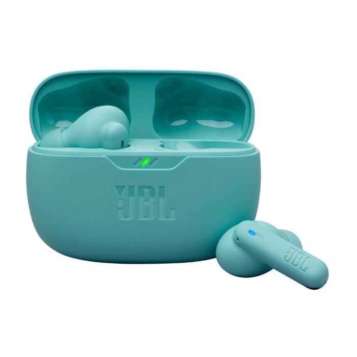 JBL Wave Beam 2 Active Noise Cancelling Earbuds - Blue main product photo